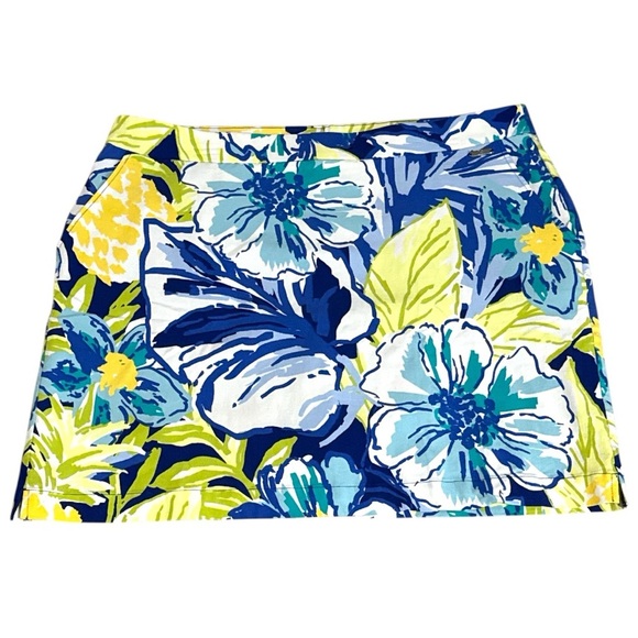 Rafaella Blue and Green Flor Skort NWOT - Picture 1 of 4
